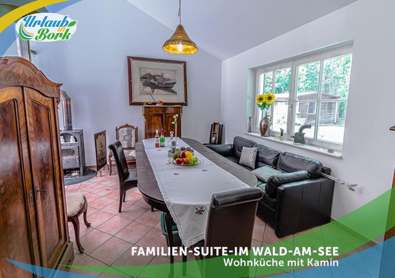 Bork Familien-Suite-Im-Wald-Am-See מראה חיצוני תמונה